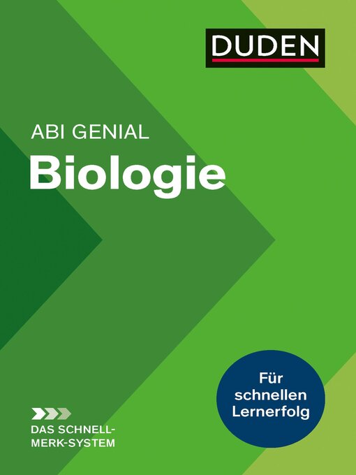 Title details for Abi genial Biologie--Das Schnell-Merk-System by Wilfried Probst - Available